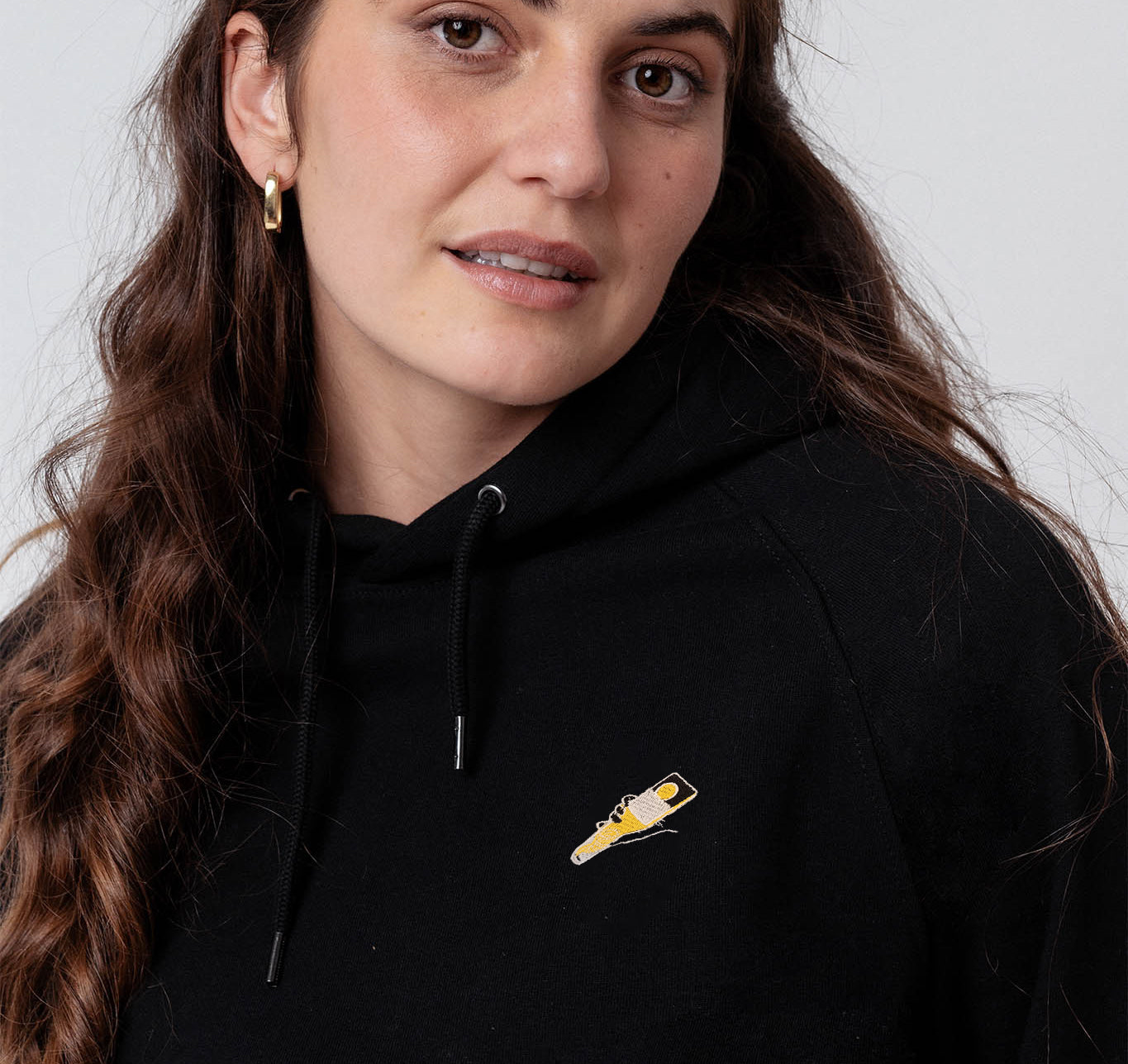 Tornado | Sweat à capuche en coton bio brodé pour femme