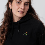 Sabre de Champagne | Sweat à capuche en coton bio brodé pour femme