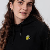 chope | Sweat à capuche en coton bio brodé pour femme