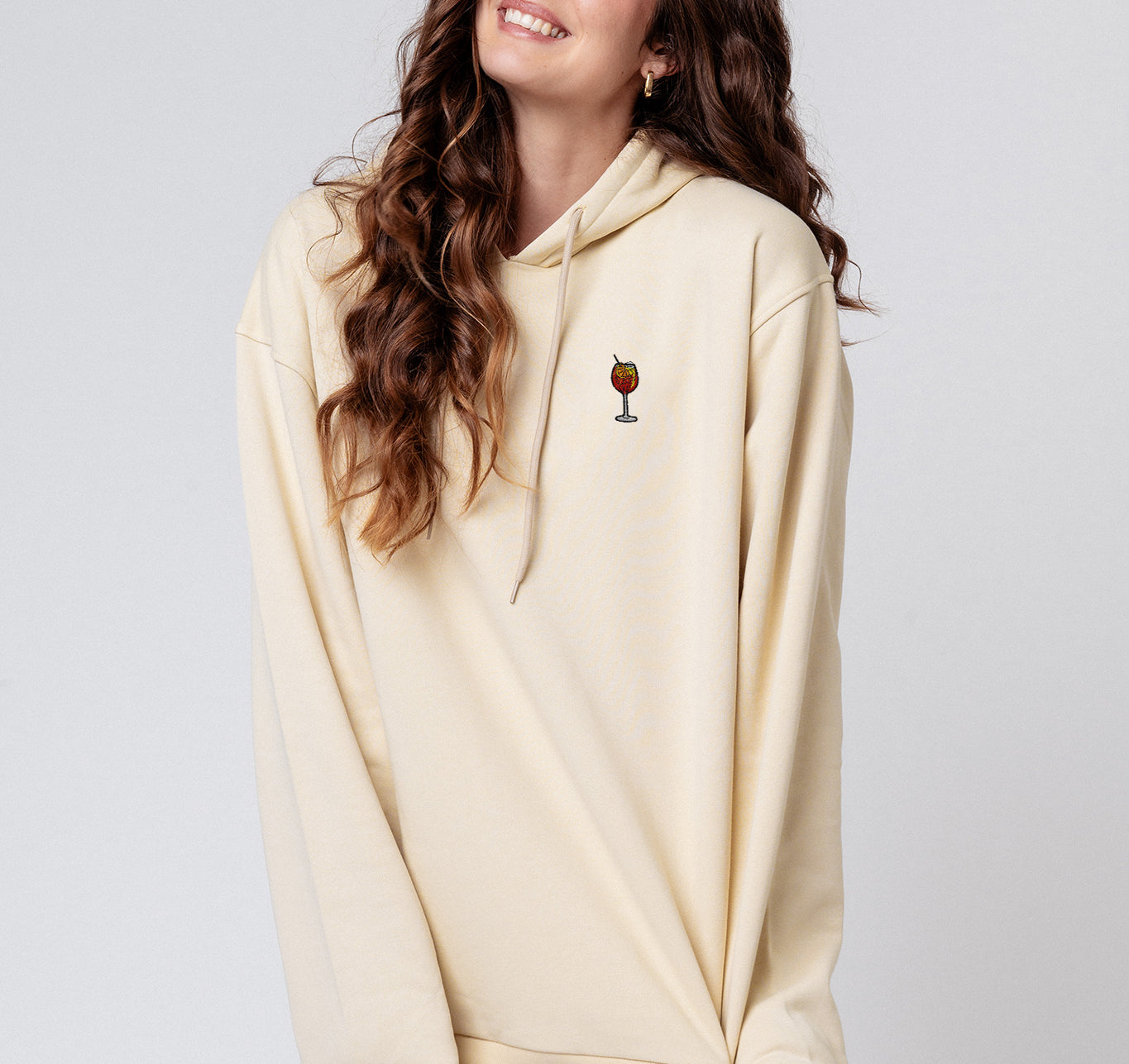 Spritz | Sweat à capuche en coton bio brodé pour femme