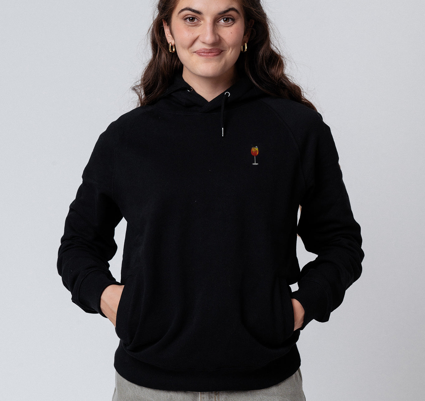 Spritz | Sweat à capuche en coton bio brodé pour femme