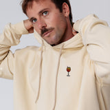 Spritz | Sweat à capuche en coton bio brodé pour homme