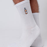 Mate | Chaussettes brodées en coton bio