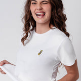 Tequila Shot | T-shirt brodé en coton bio pour femmes