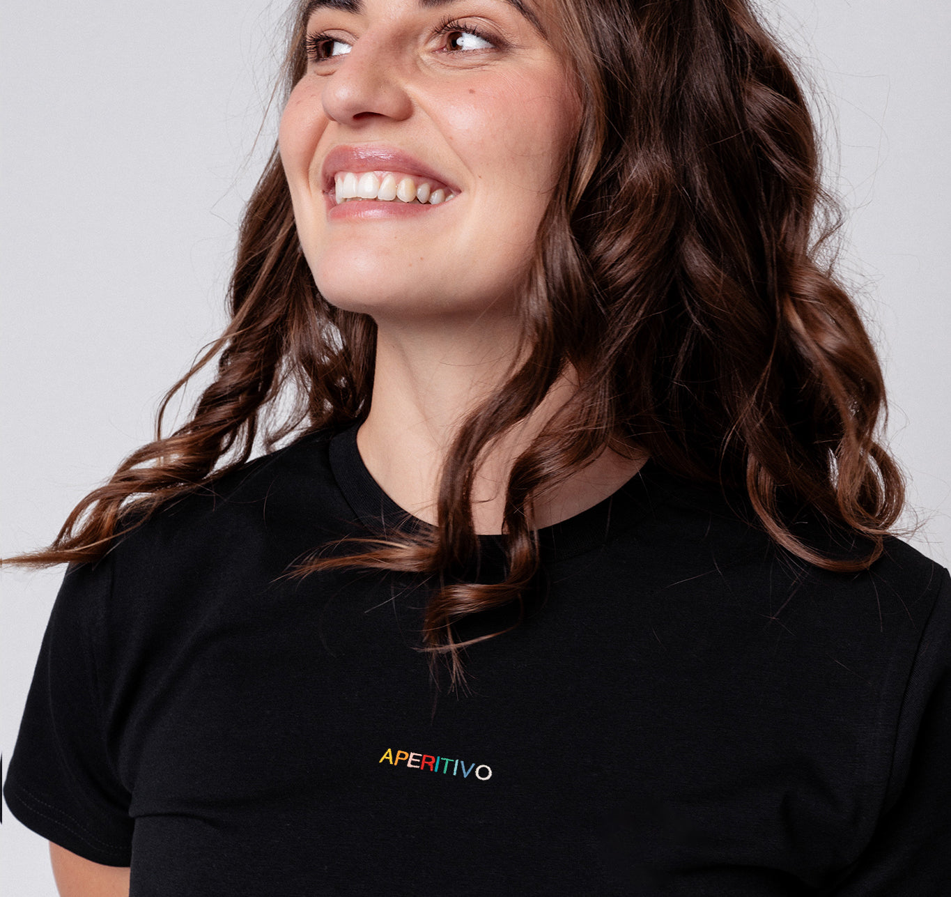 Aperitivo | T-shirt brodé en coton bio pour femmes