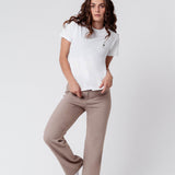 Mangaroca Batida de Côco | T-shirt brodé en coton bio pour femme