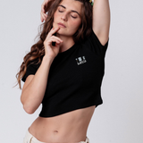 Barista Set | Besticktes Bio Baumwoll Cropped T-Shirt