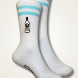 Mangaroca Batida de Côco | Chaussettes brodées en coton bio