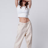 Never say No to PRMTVO | Besticktes Bio Baumwoll Cropped T-Shirt