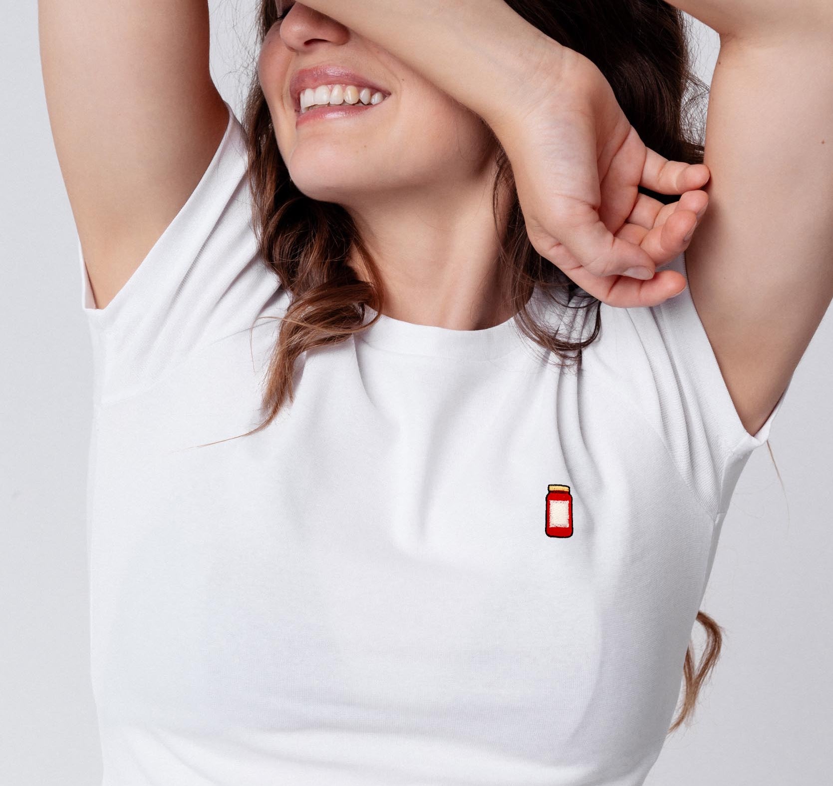 O´Donnell  | Besticktes Bio Baumwoll Cropped T-Shirt