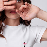 Never say No to PRMTVO | Besticktes Bio Baumwoll Cropped T-Shirt