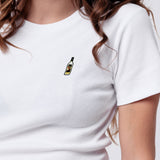 Kirschwasser | Besticktes Bio Baumwoll Cropped T-Shirt