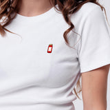 O´Donnell  | Besticktes Bio Baumwoll Cropped T-Shirt