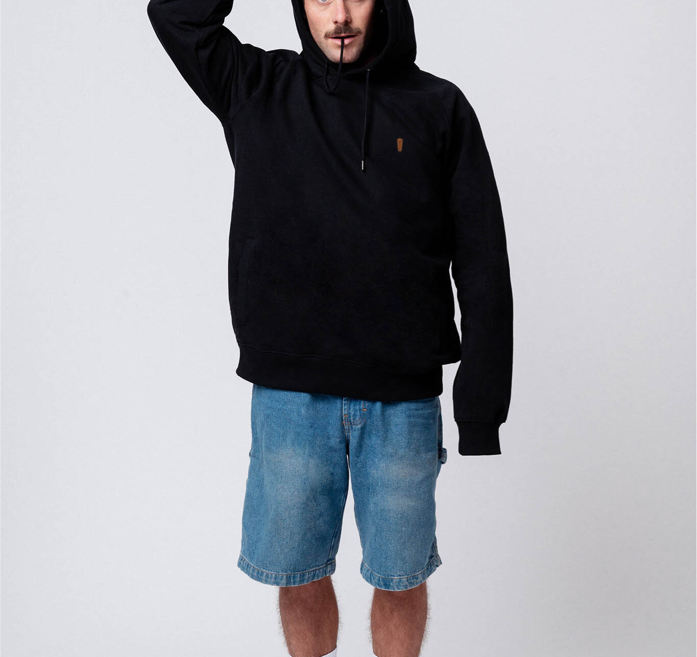 Dönerspieß |  Bestickter Bio Baumwoll Unisex Hoodie