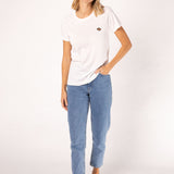 Rippchen | Besticktes Bio Baumwoll Frauen T-Shirt