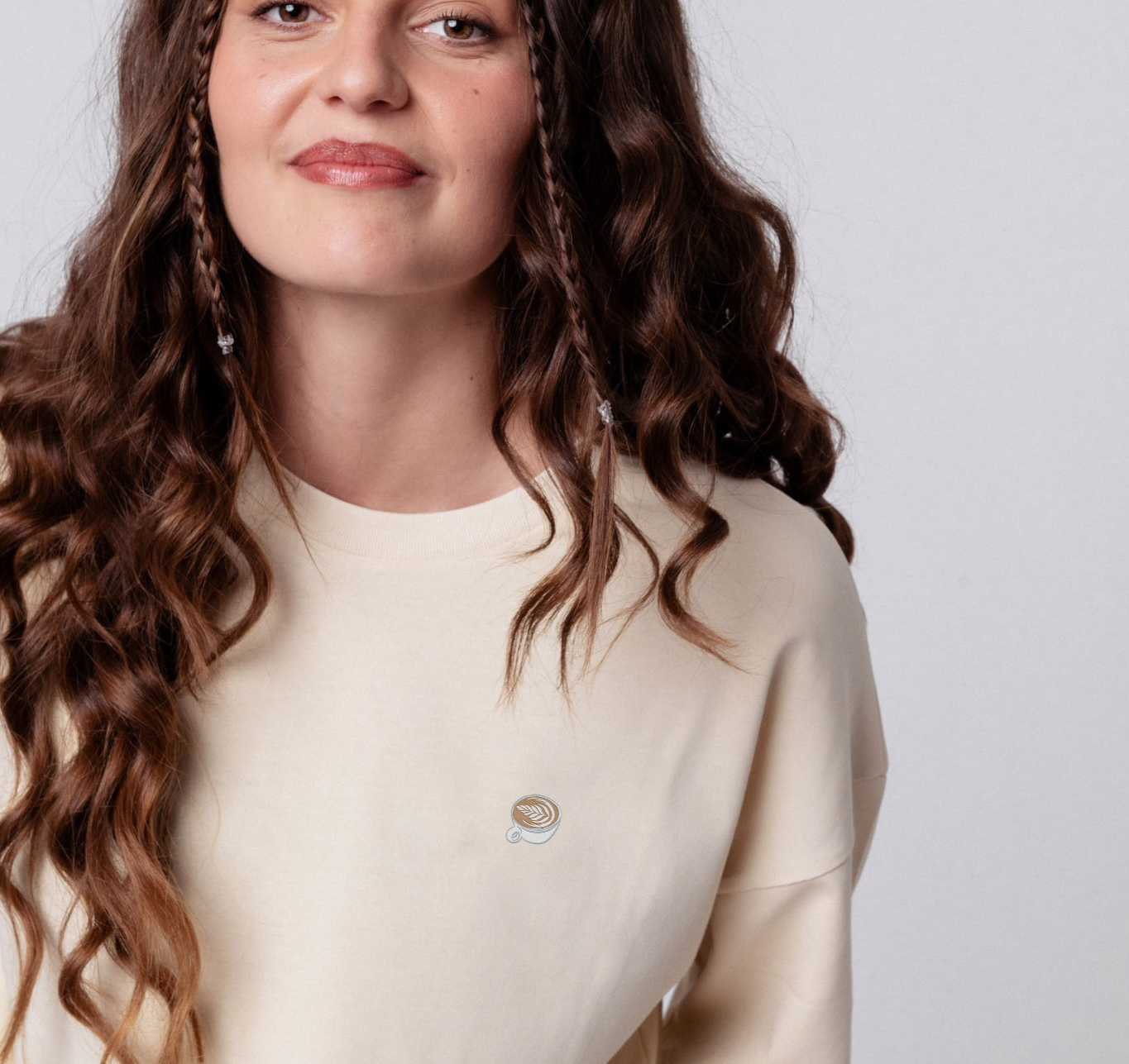 Flat White | Heavy Oversized Bio Baumwoll T-Shirt