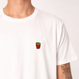Pommes | Besticktes Bio Baumwoll Unisex T-Shirt