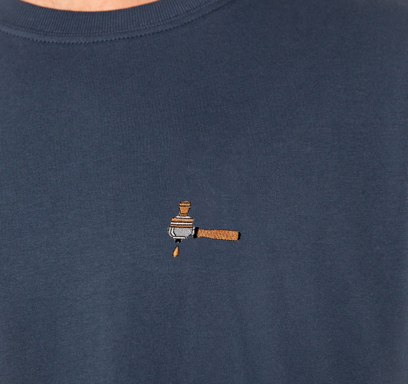 Porte-filtre & Tamper | T-shirt brodé en coton bio organique
