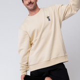 Espressokocher Boom | Bestickter Bio-Baumwoll Unisex Pullover