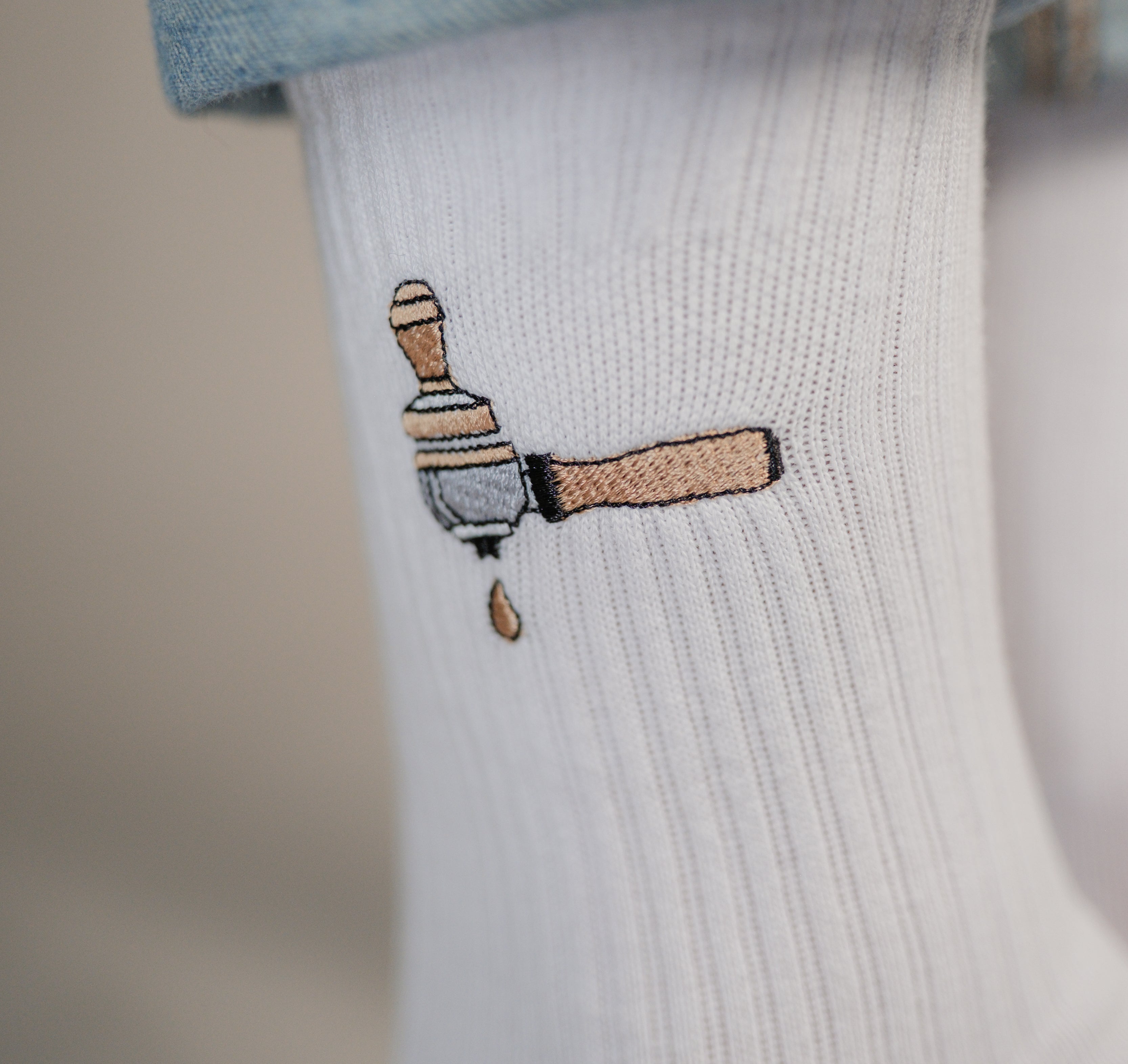 Porte-filtre & Tamper | Chaussettes brodées en coton bio