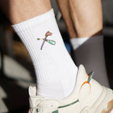 Sabre de Champagne | Chaussettes brodées en coton bio