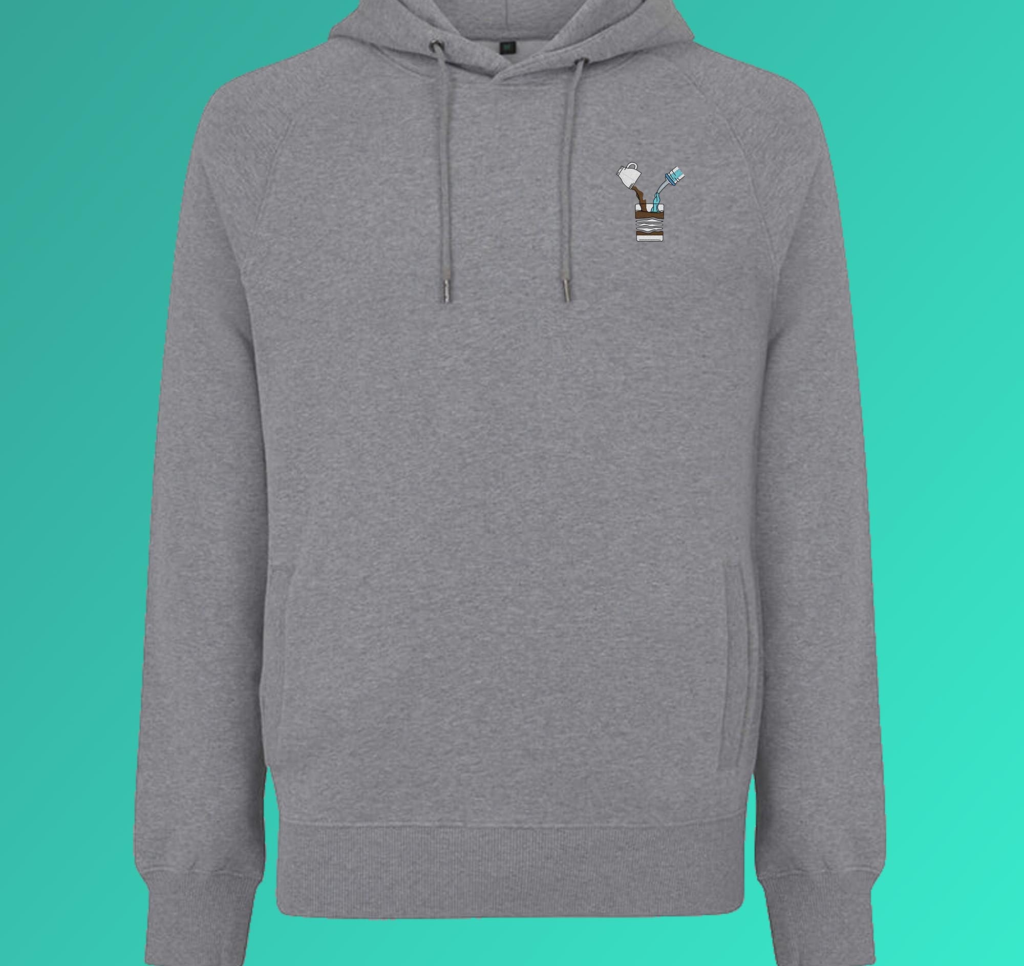 Liquid Coffee | Sweat à capuche en coton bio brodé pour homme