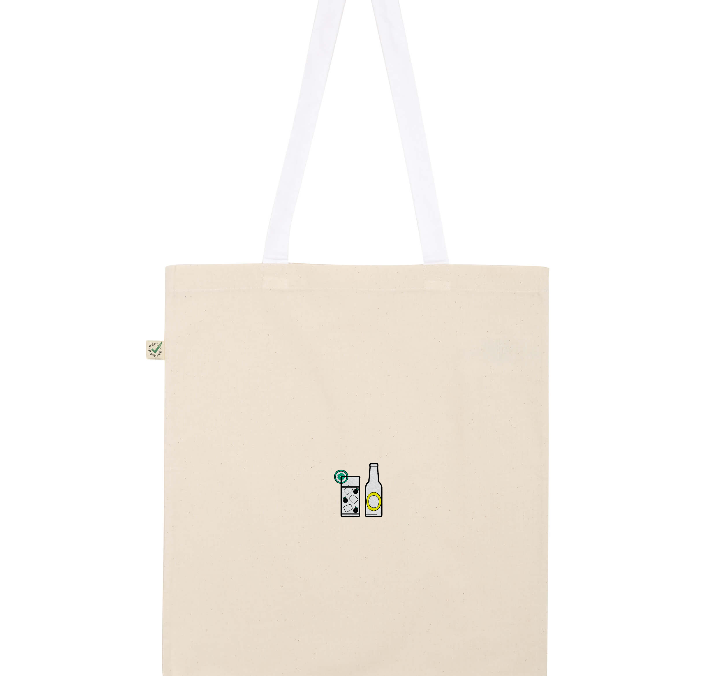 Gin Tonic | Sac en coton bio brodé