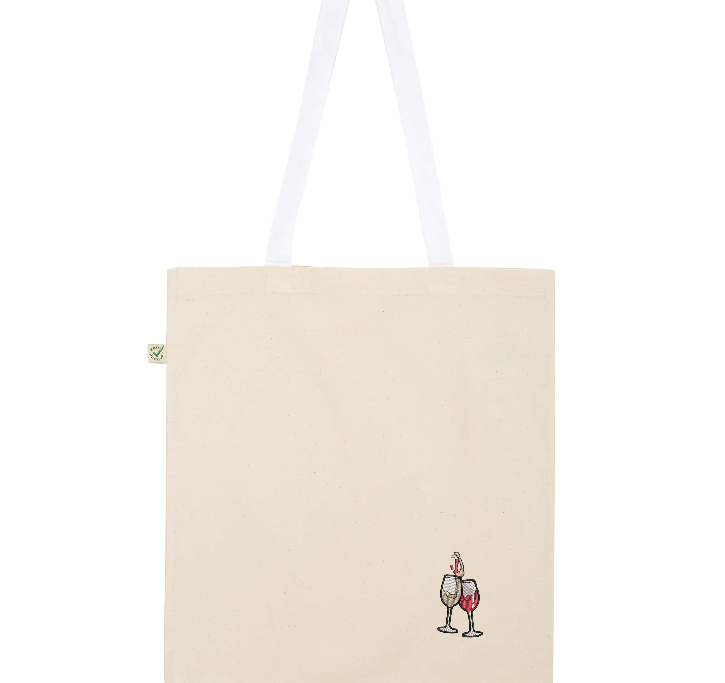 Duo de vins | Sac en coton bio brodé
