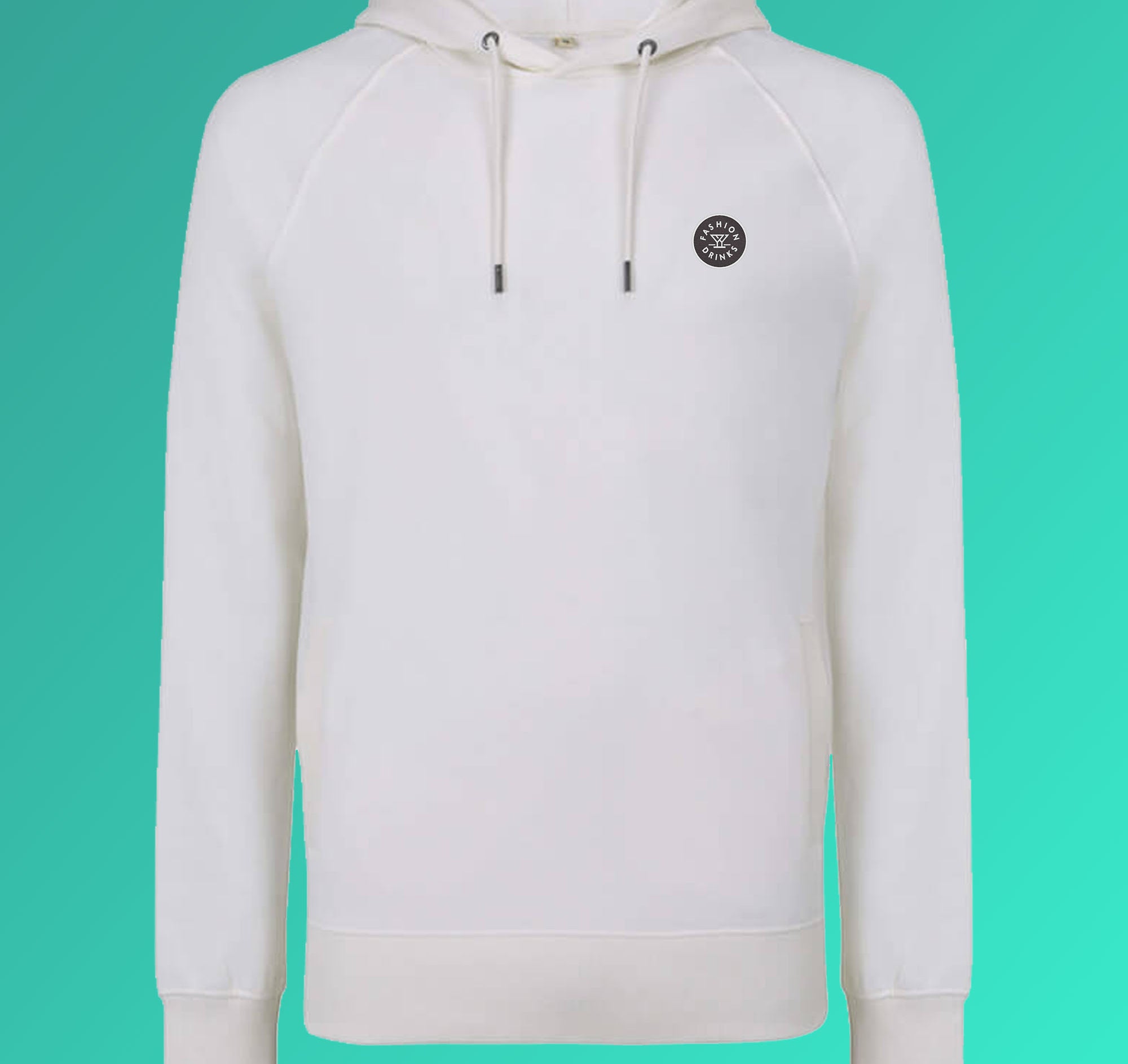 Fashion Drinks | Sweat à capuche en coton bio brodé pour hommes