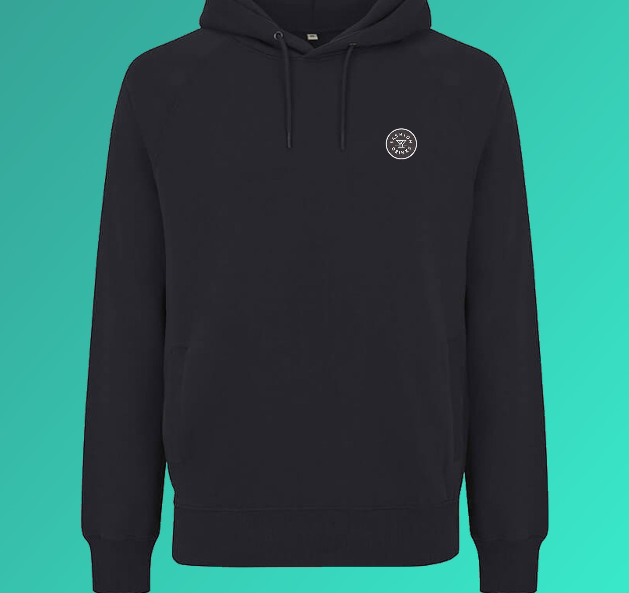 Fashion Drinks | Sweat à capuche en coton bio brodé pour hommes