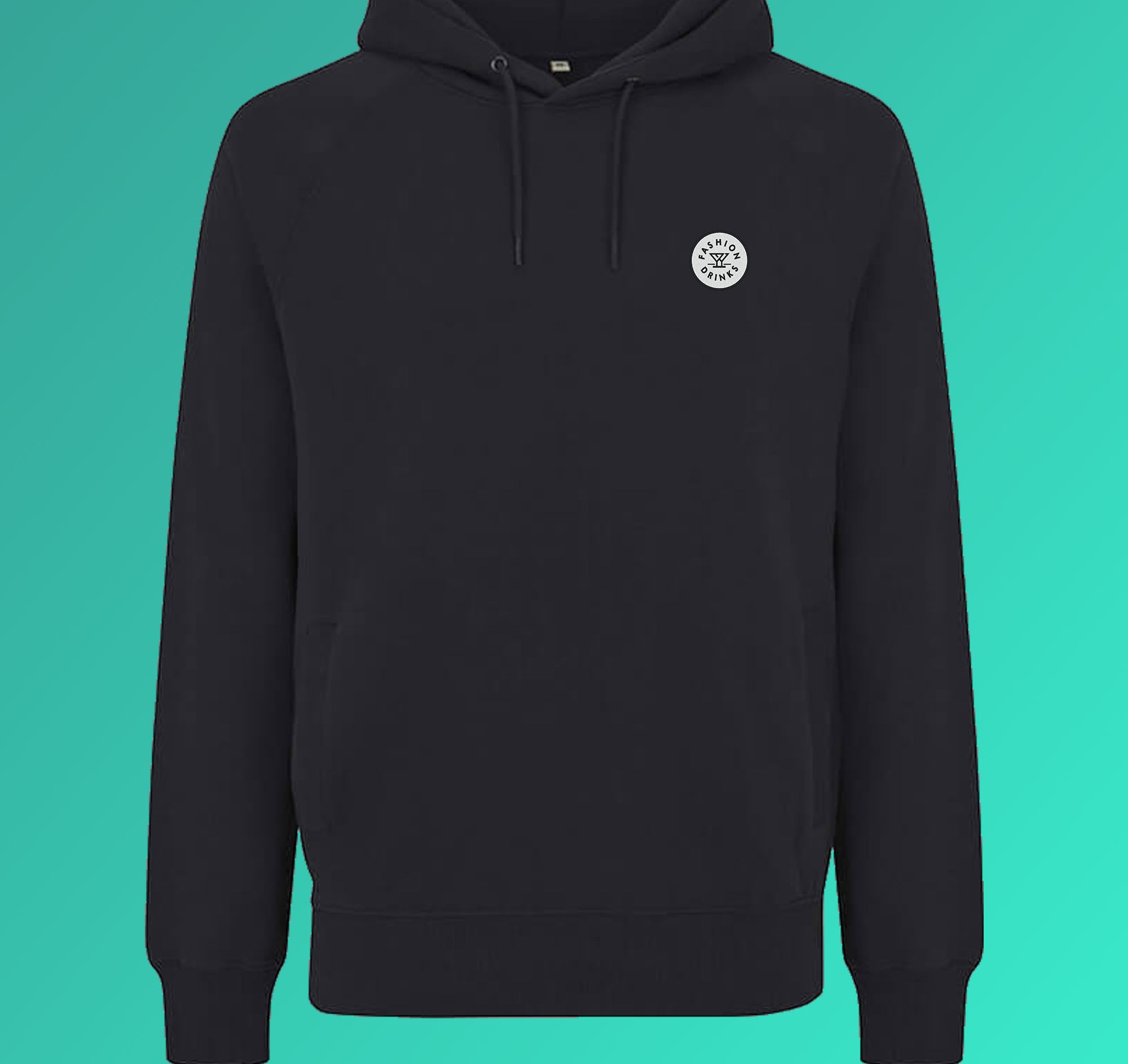 Fashion Drinks | Sweat à capuche en coton bio brodé pour hommes