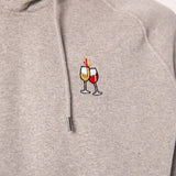 Duo de vins | Sweat à capuche en coton bio brodé pour hommes