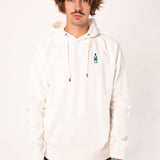 Air | Sweat à capuche en coton bio brodé pour hommes