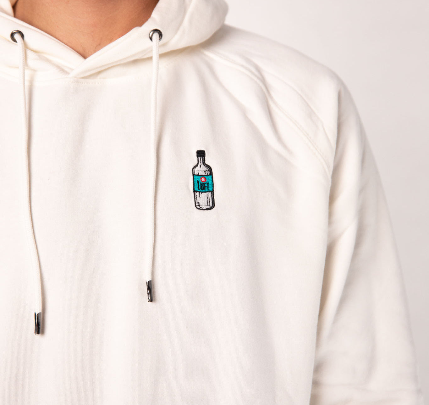 Air | Sweat à capuche en coton bio brodé pour hommes