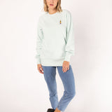 Cola Mix | Pull en coton bio brodé pour femme