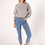 Mate | Pull en coton bio brodé pour femme