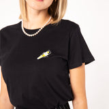 Tornado | T-shirt brodé en coton bio pour femmes