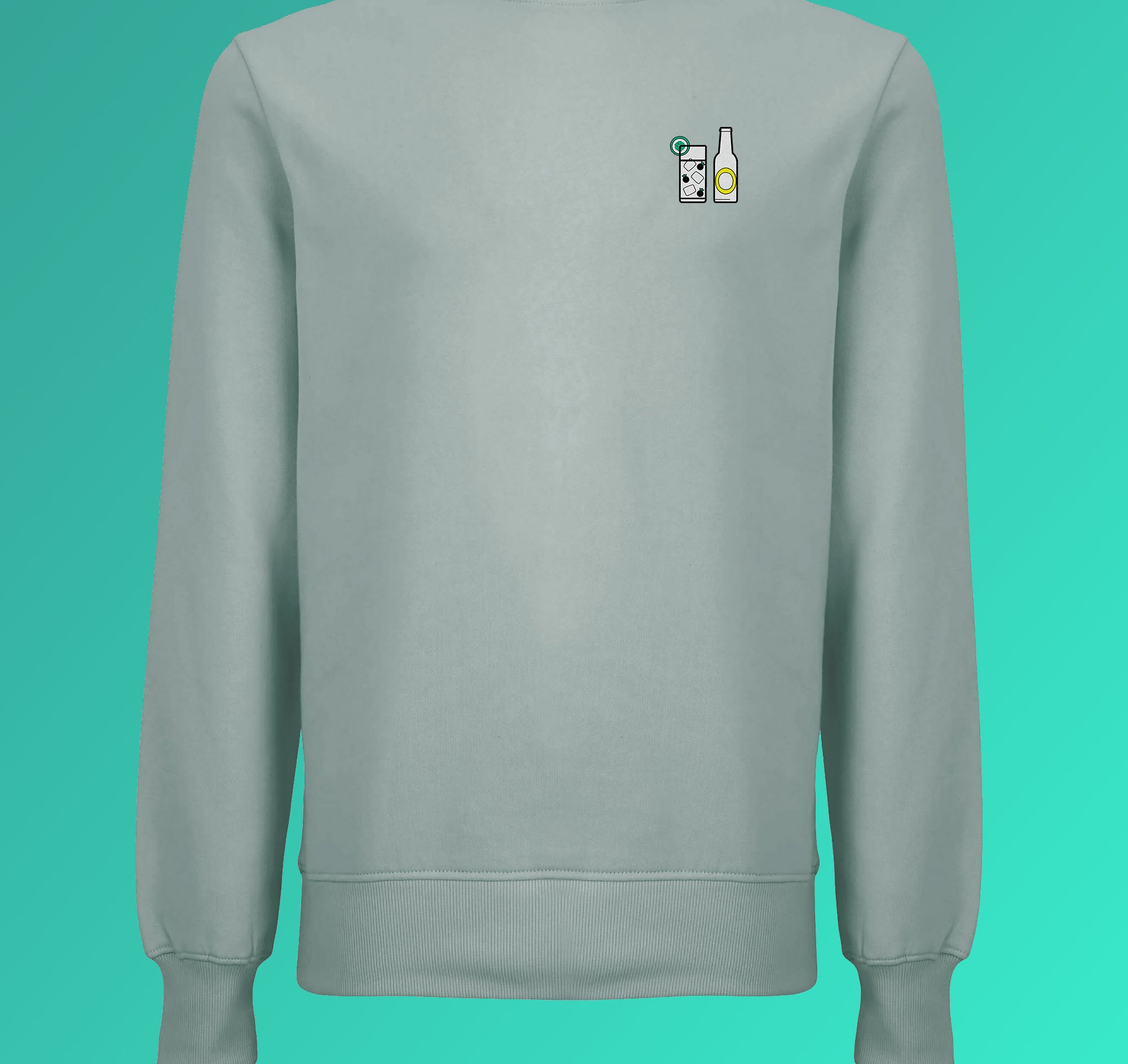 Gin Tonic | Pull en coton bio brodé pour femme