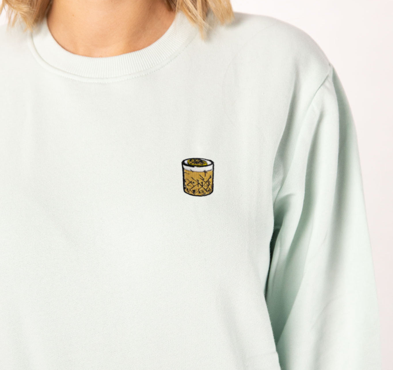 Whisky Sour | Pull en coton bio brodé pour femme