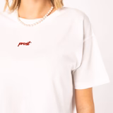 Cheers Collection | Besticktes Bio Baumwoll Cropped T-Shirt