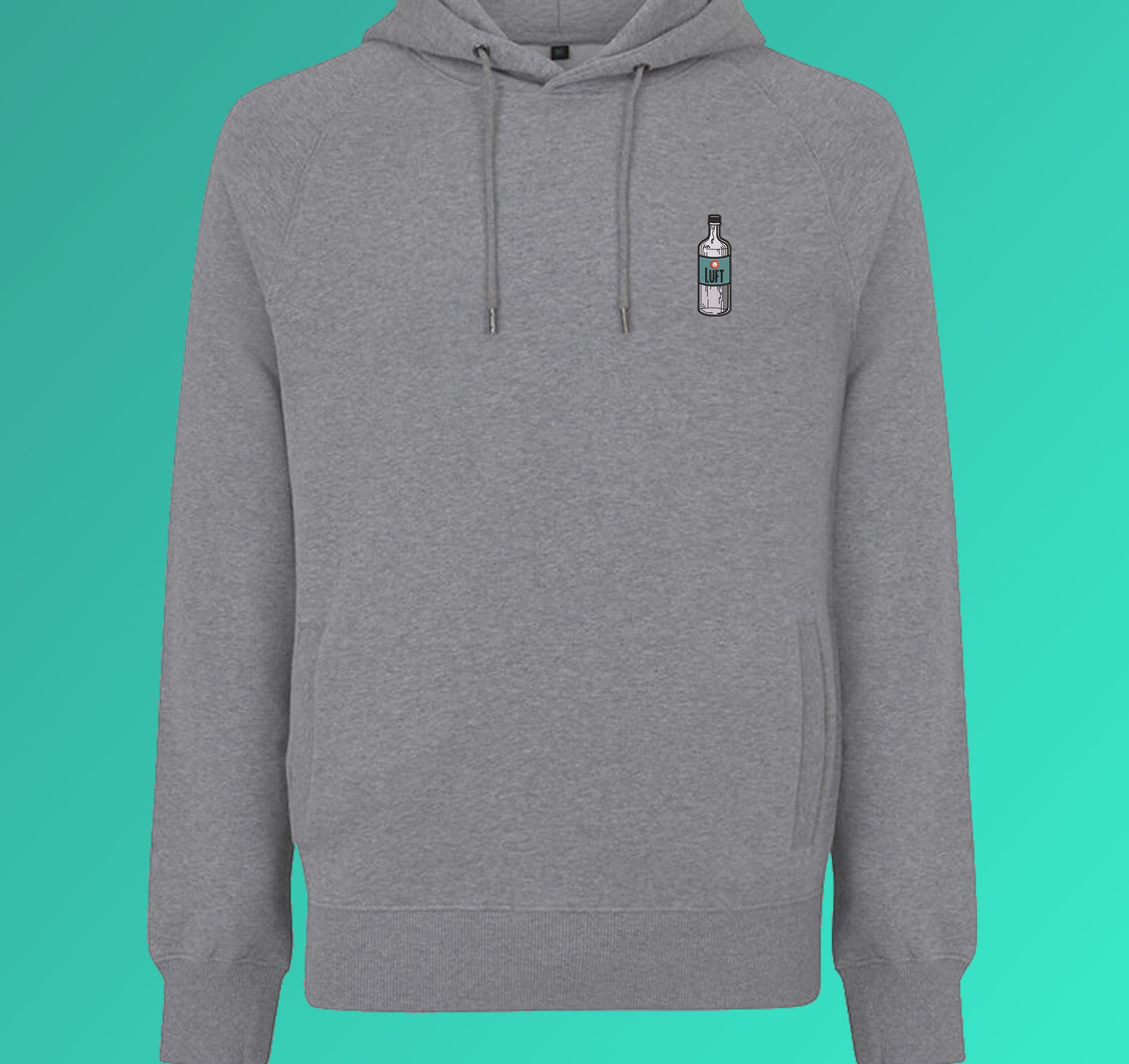 Air | Sweat à capuche en coton bio brodé pour hommes
