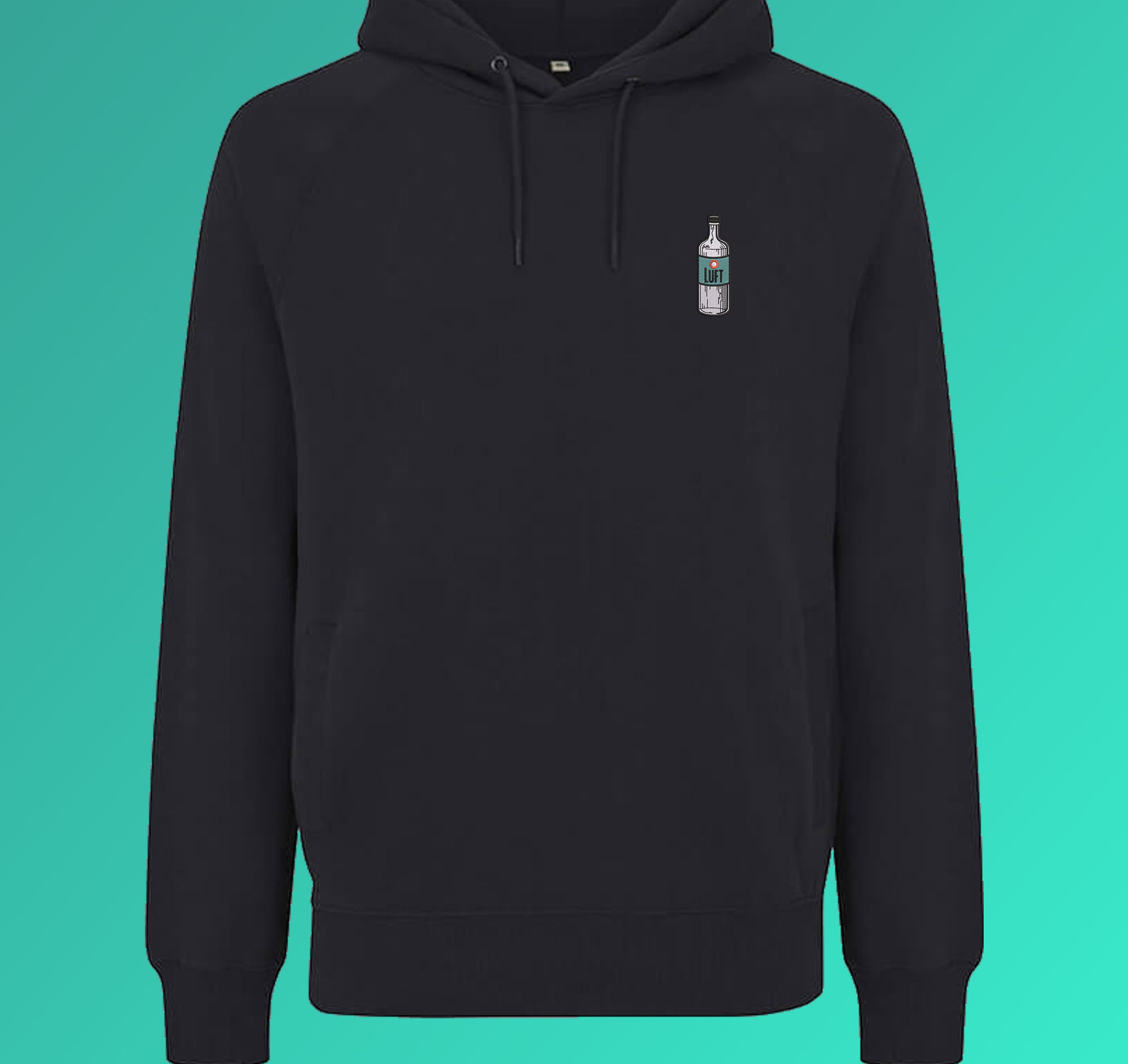 Air | Sweat à capuche en coton bio brodé pour hommes