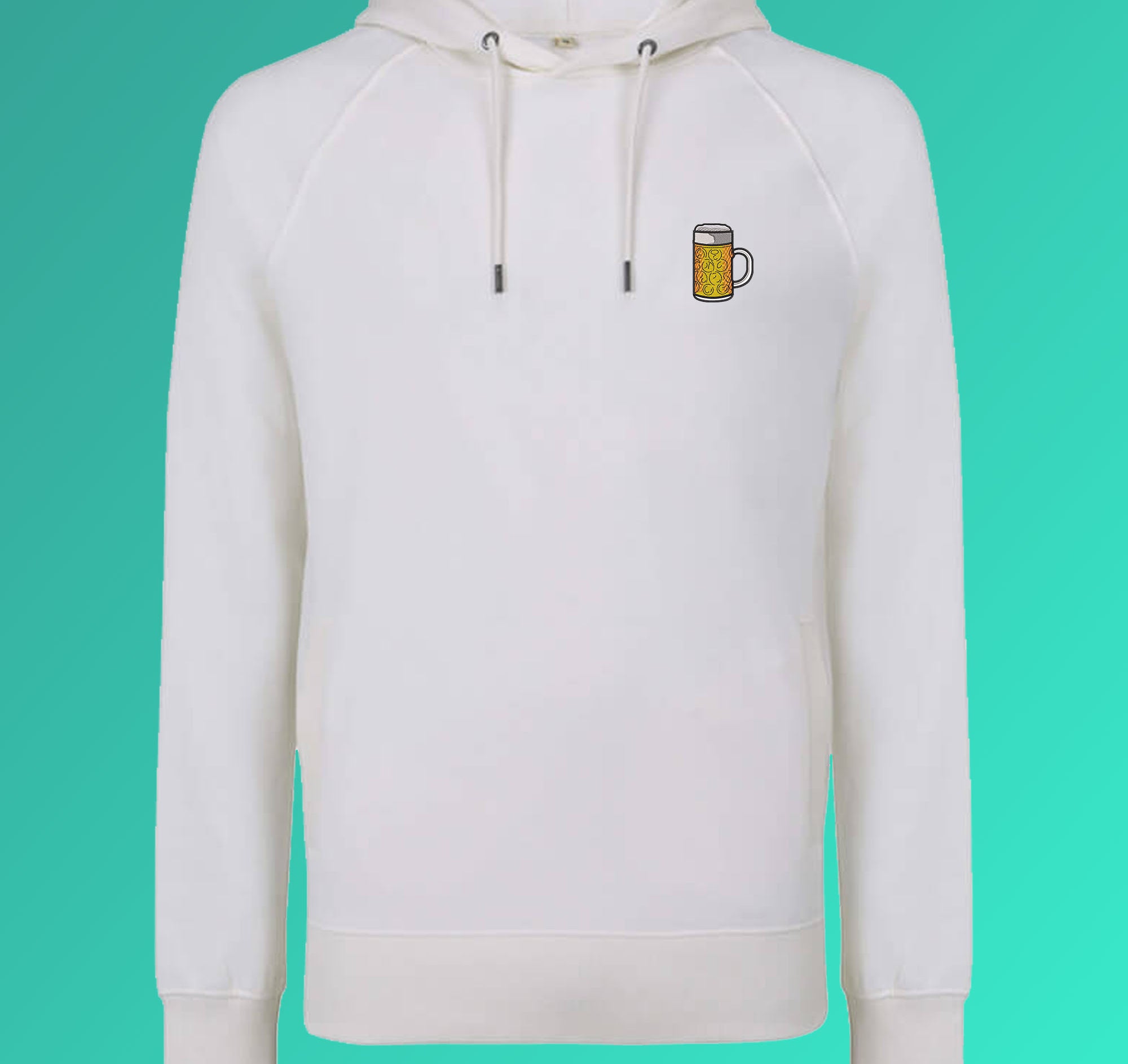 chope | Sweat à capuche en coton bio brodé pour hommes