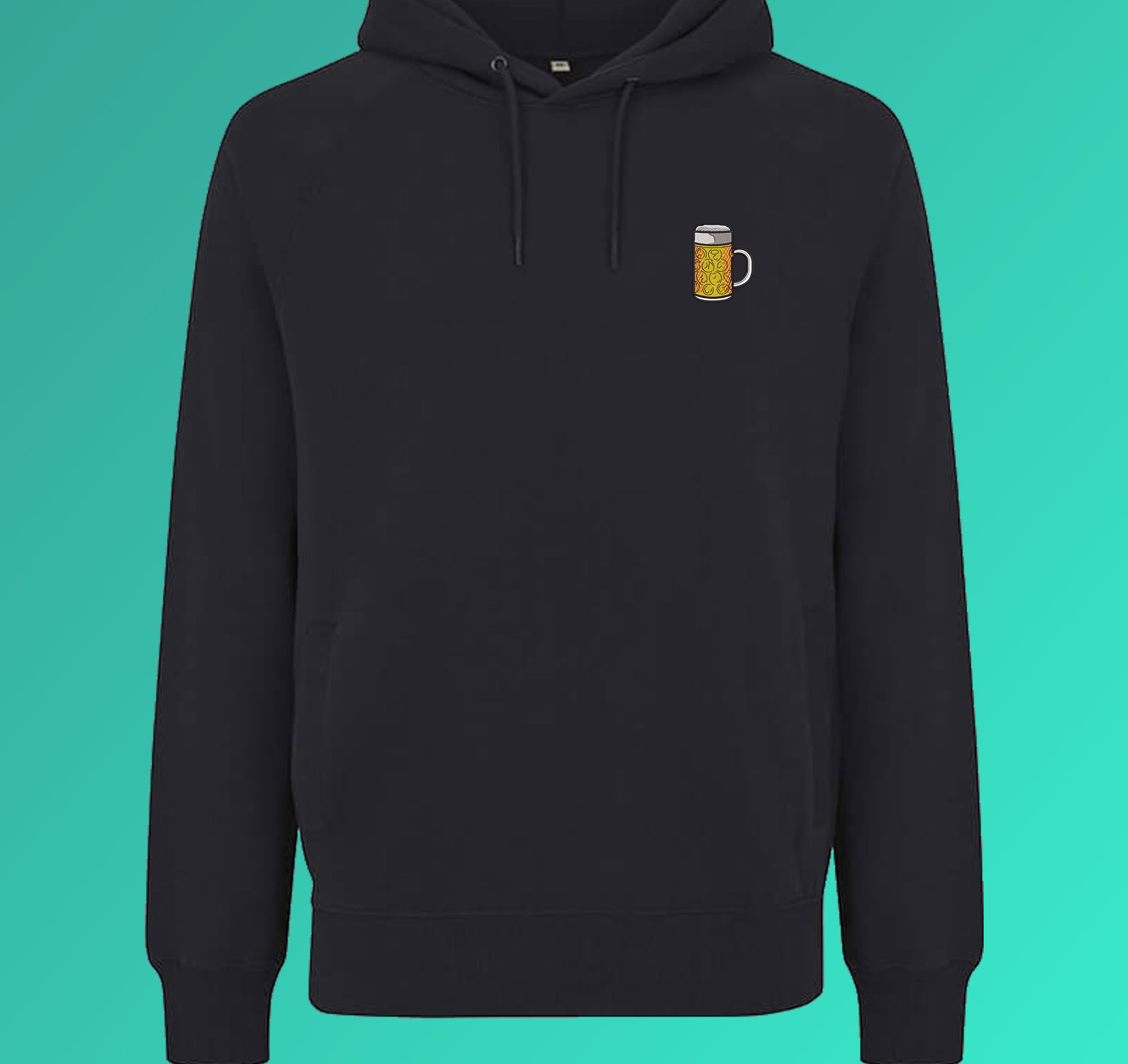 chope | Sweat à capuche en coton bio brodé pour hommes