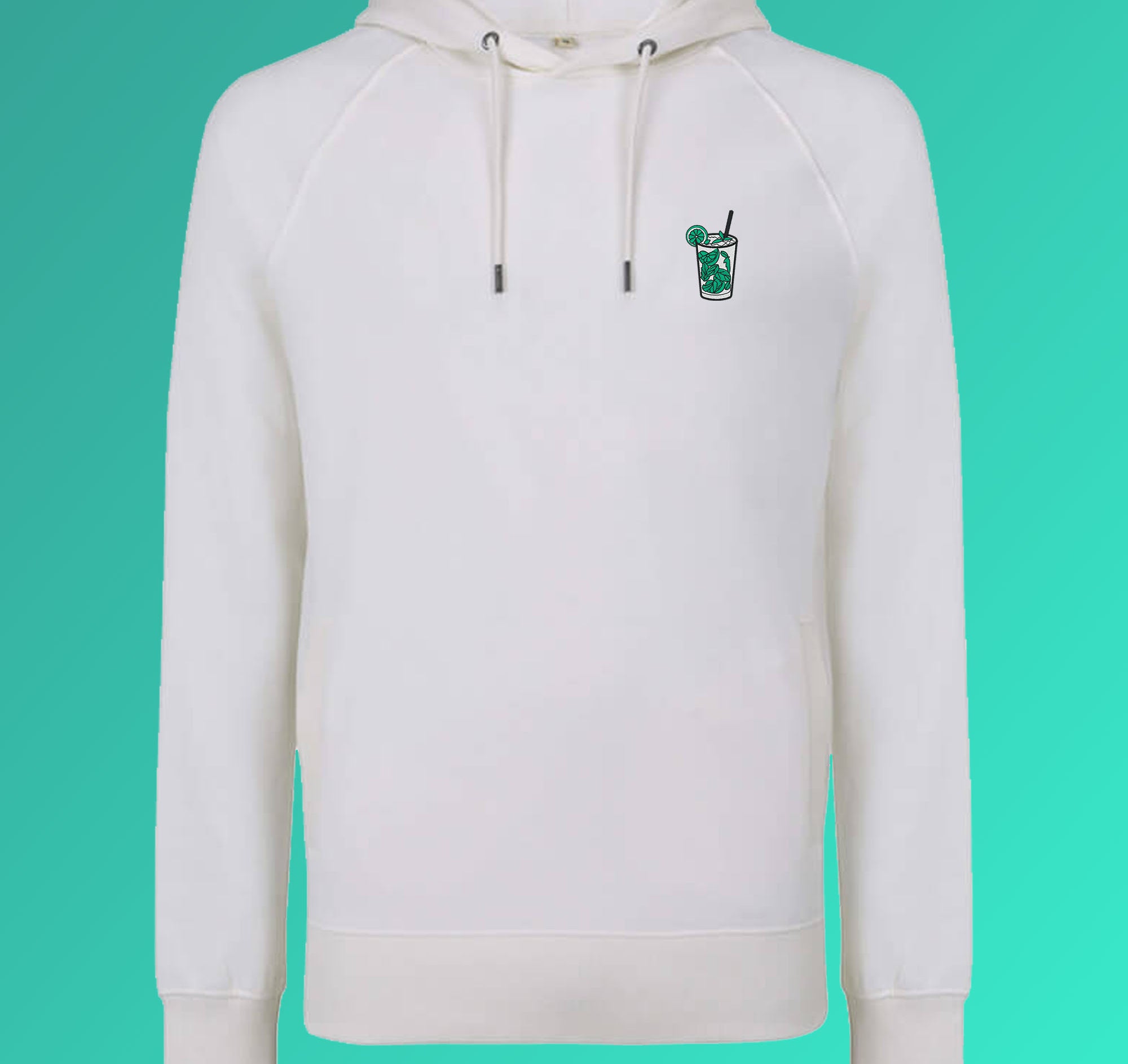 Mojito | Sweat à capuche en coton bio brodé pour homme