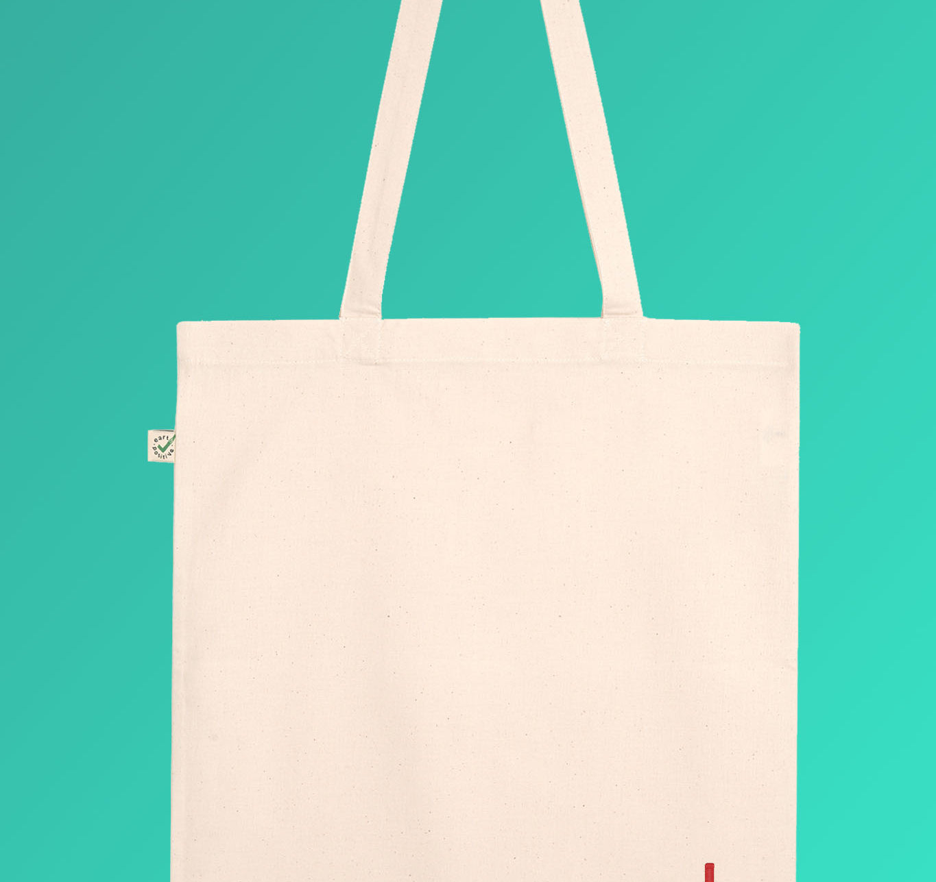 Bouteille de vin | Sac en coton bio brodé