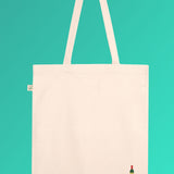 Bouteille de vin | Sac en coton bio brodé