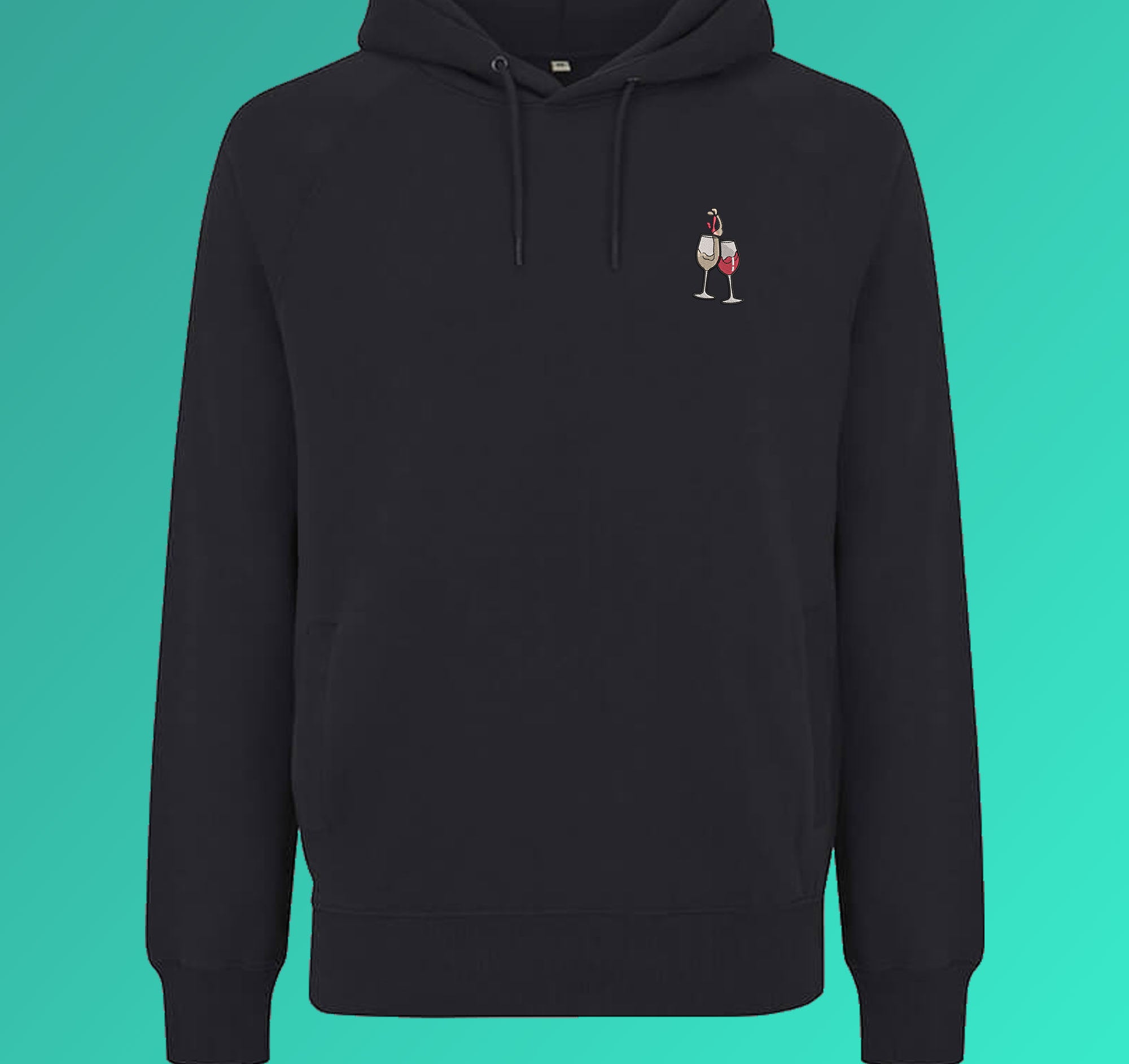 Duo de vins | Sweat à capuche en coton bio brodé pour hommes